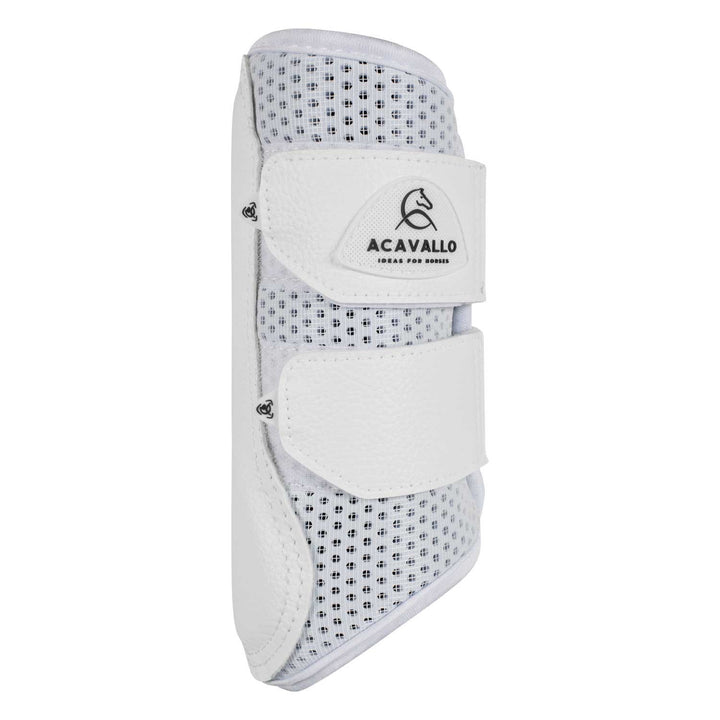 Front brushing boots perforated neoprene WHITE