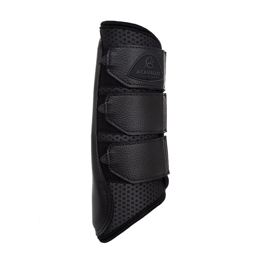 Hind brushing boots perforated neoprene BLACK