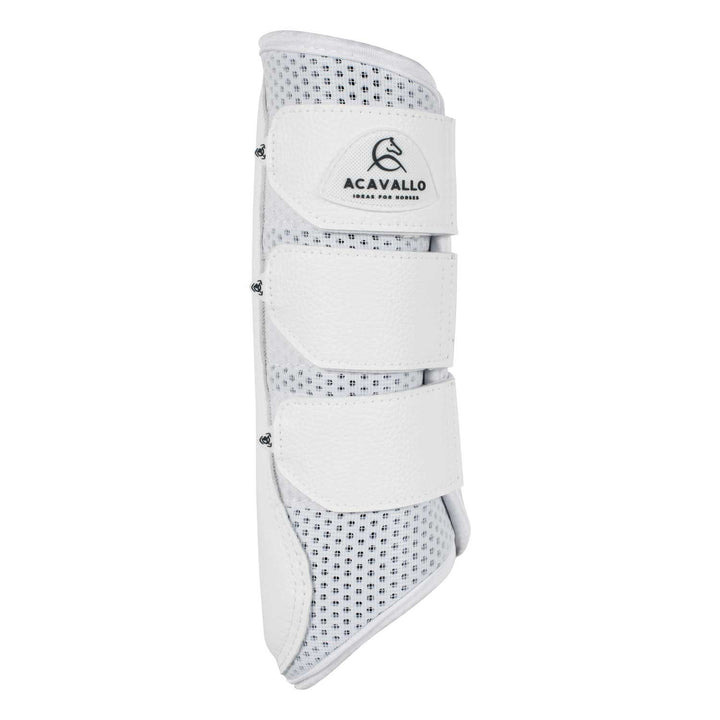 Hind brushing boots perforated neoprene WHITE