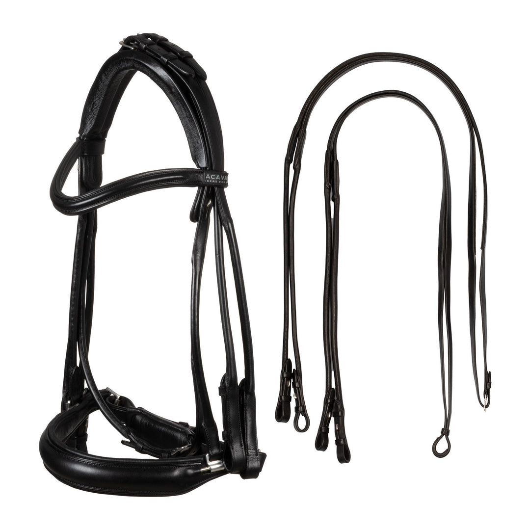 Parnaso bridle double reins BLACK