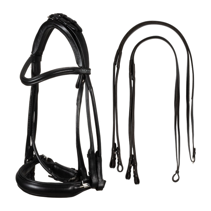 Parnaso bridle double reins BLACK