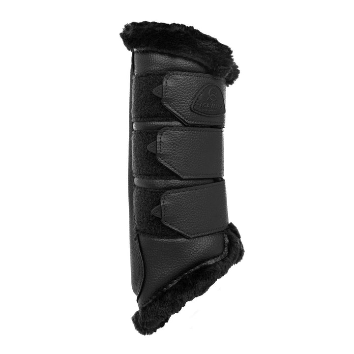 Hind brushing boots faux leather &amp; faux sheepskin