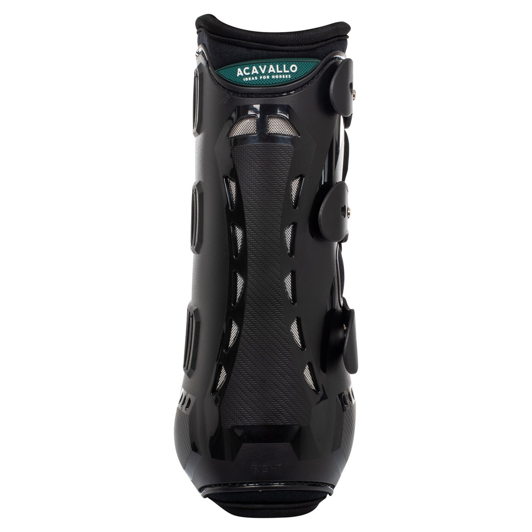 Anatomical hind dressage boots