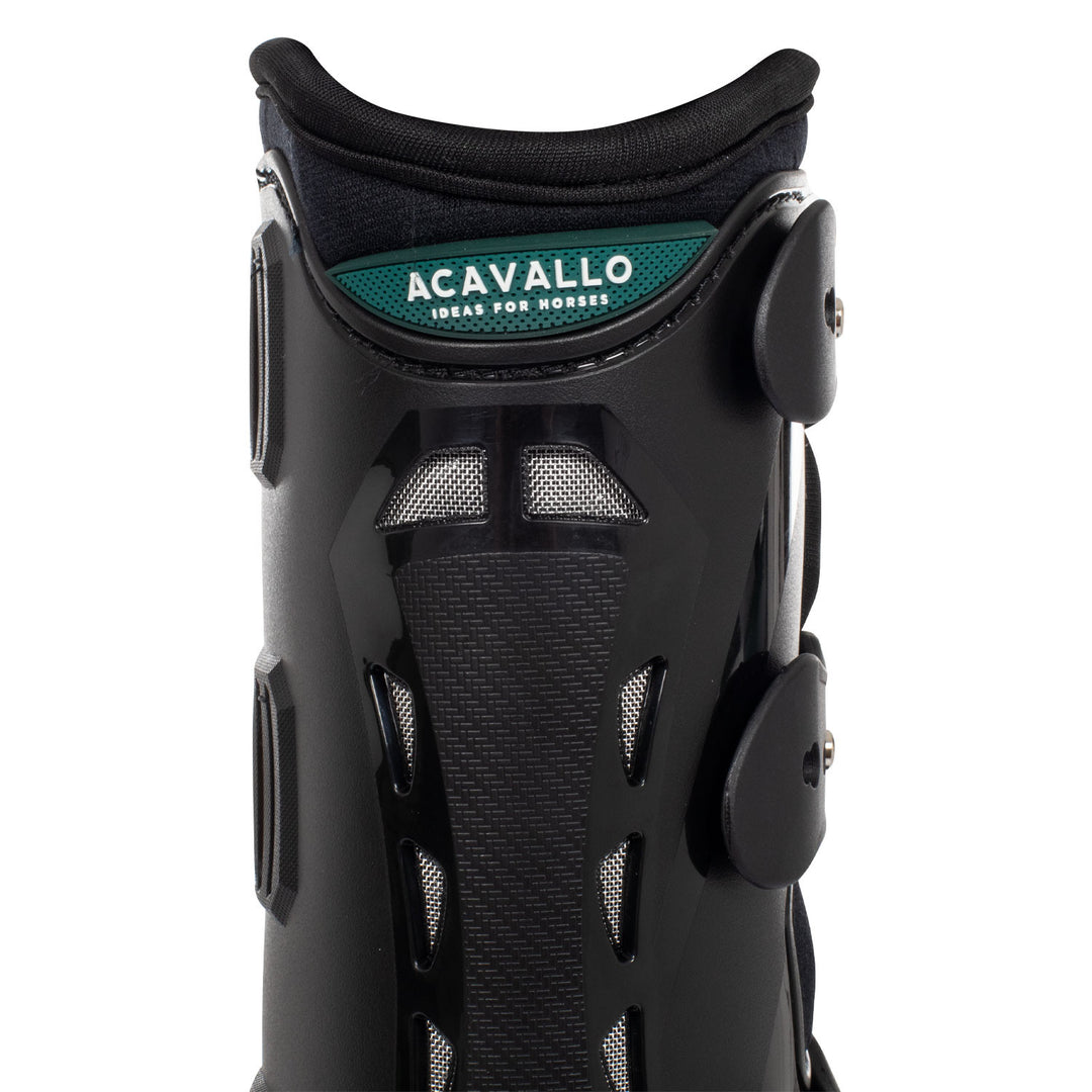 Anatomical hind dressage boots