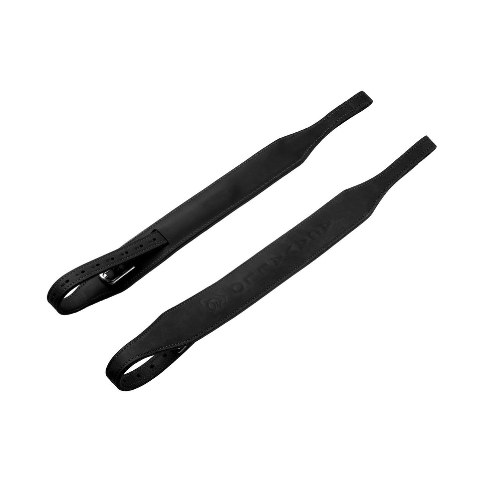Mono stirrup leathers BLACK