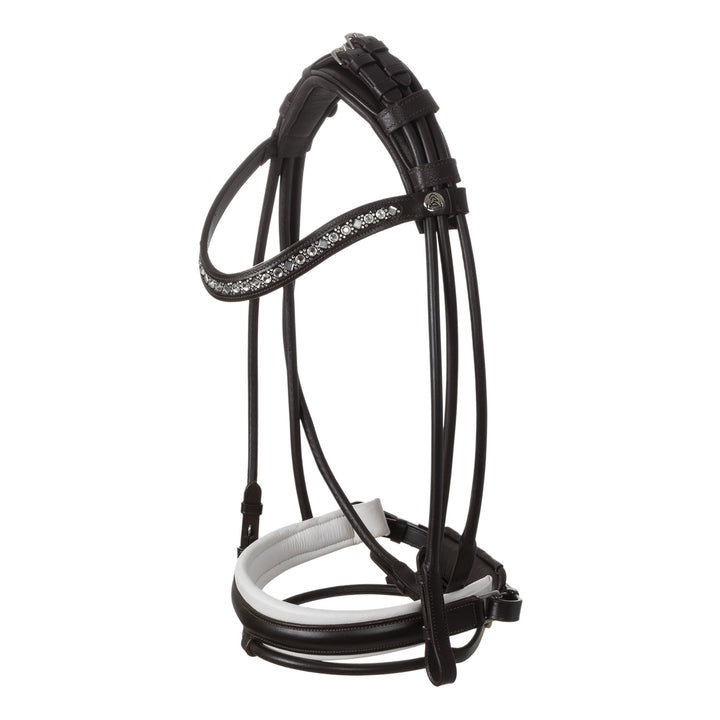 Iris bridle calfskin BROWN/WHITE