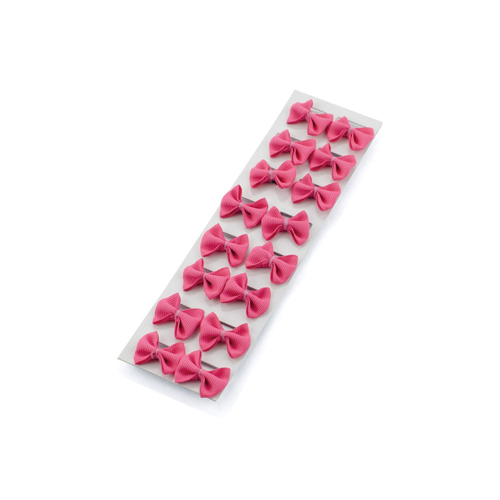 RIBBON BRAIDING BANDS 16 PCS FUCSIA