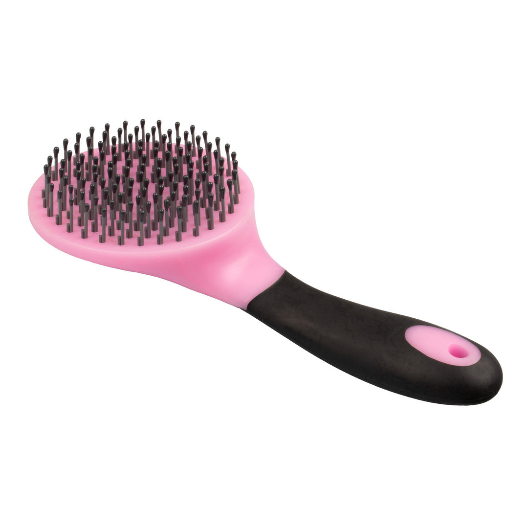 MANE AND TAIL COMB WITH HANDLE PINK/BLACK