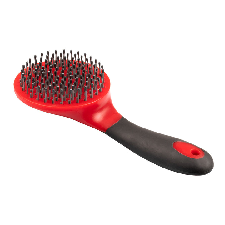 MANE AND TAIL COMB WITH HANDLE RED/BLACK
