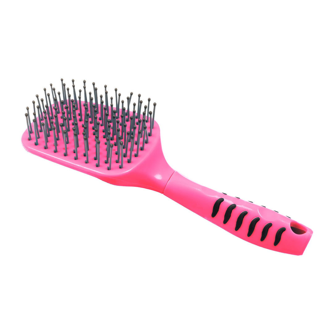 MANE AND TAIL COMB WITH ERGONOMIC HANDLE FUCSIA
