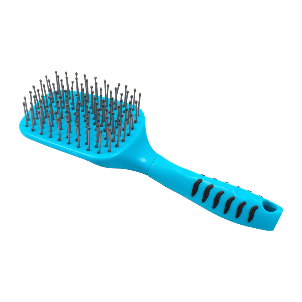 MANE AND TAIL COMB WITH ERGONOMIC HANDLE TURQUOISE