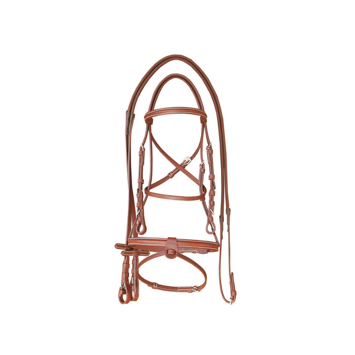 SUPREME BRIDLE STITCHING MODEL W/REINS COGNAC