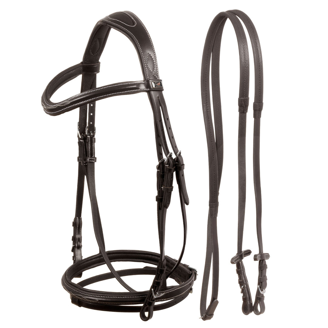 SUPREME BRIDLE STITCHING MODEL W/REINS BROWN