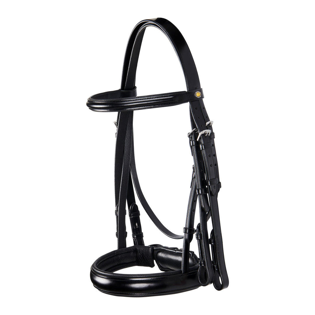 LEATHER DRESSAGE BRIDLE BLACK