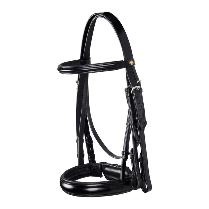 LEATHER DRESSAGE BRIDLE BLACK