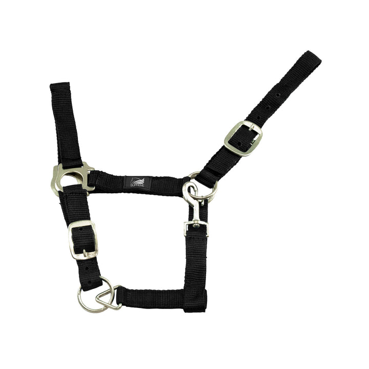 NYLON HALTER DOUBLE LAYER WITH DOUBLE REGOLAT BLACK