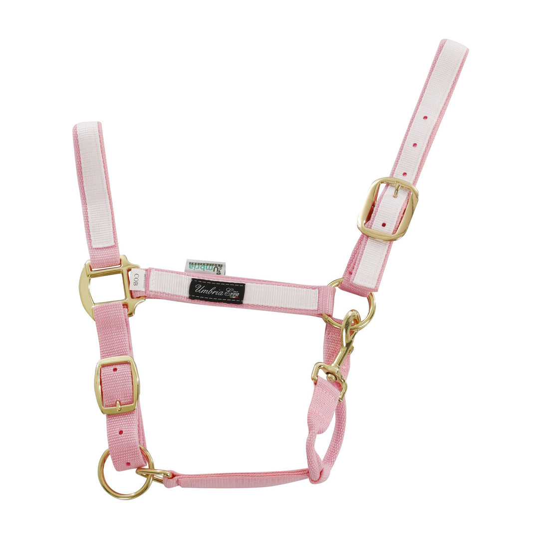NYLON HALTER WITH COLORED PARTS PINK/WHITE