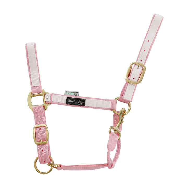 NYLON HALTER WITH COLORED PARTS PINK/WHITE