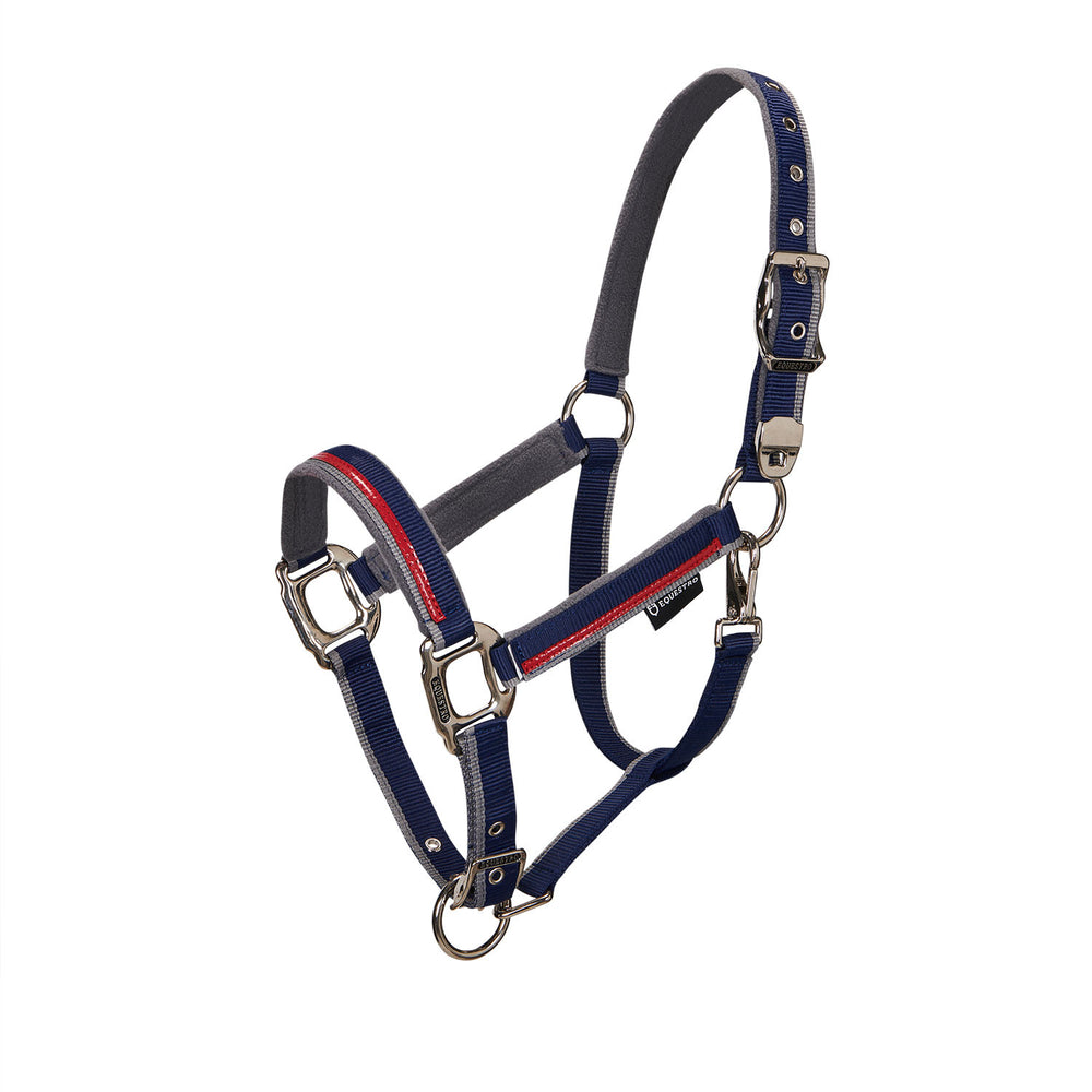 Double adjustment halter NAVY/RED/GREY