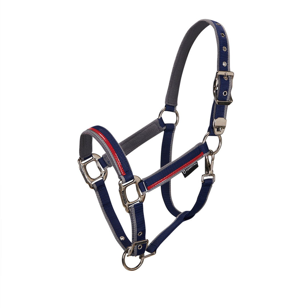 Double adjustment halter NAVY/RED/GREY