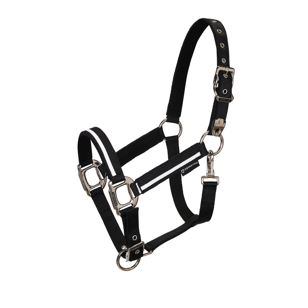 Halter with fleece padding and snap hook BLACK/BLACK