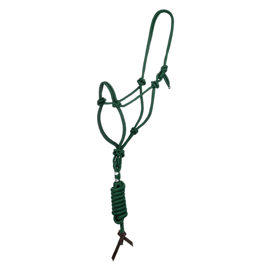 KNOT HALTER WITH LEAD HUNTER GREEN