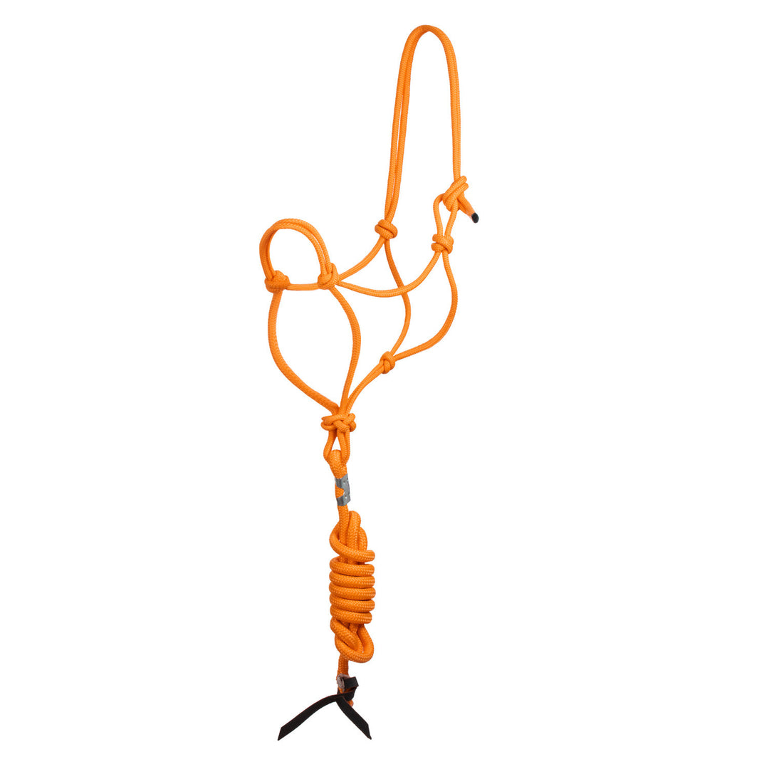 KNOT HALTER WITH LEAD ORANGE