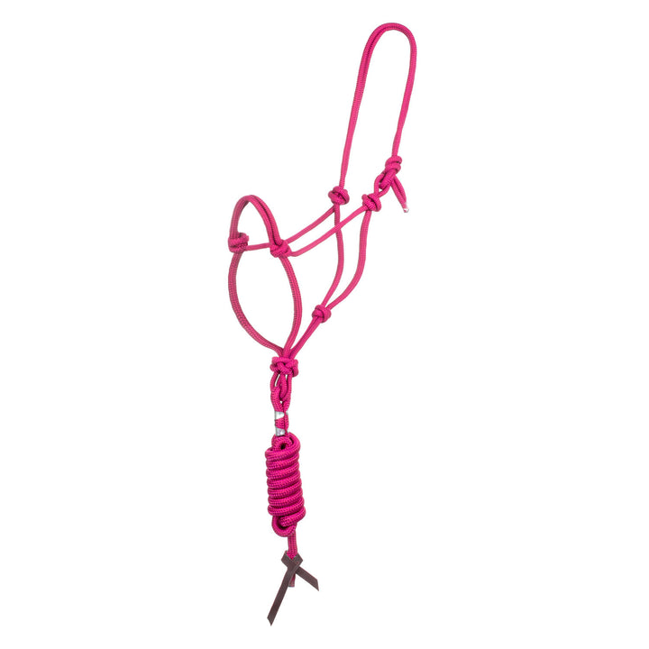 KNOT HALTER WITH LEAD PINK