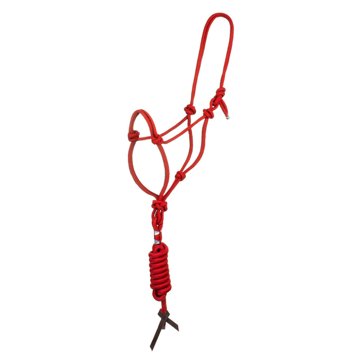 KNOT HALTER WITH LEAD RED