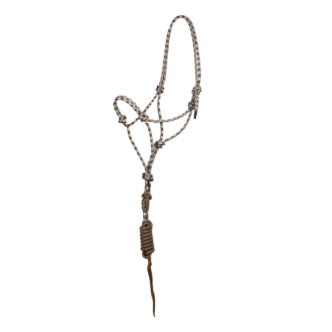 KNOT HALTER WITH LEAD TAN