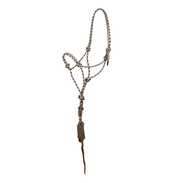 KNOT HALTER WITH LEAD TAN