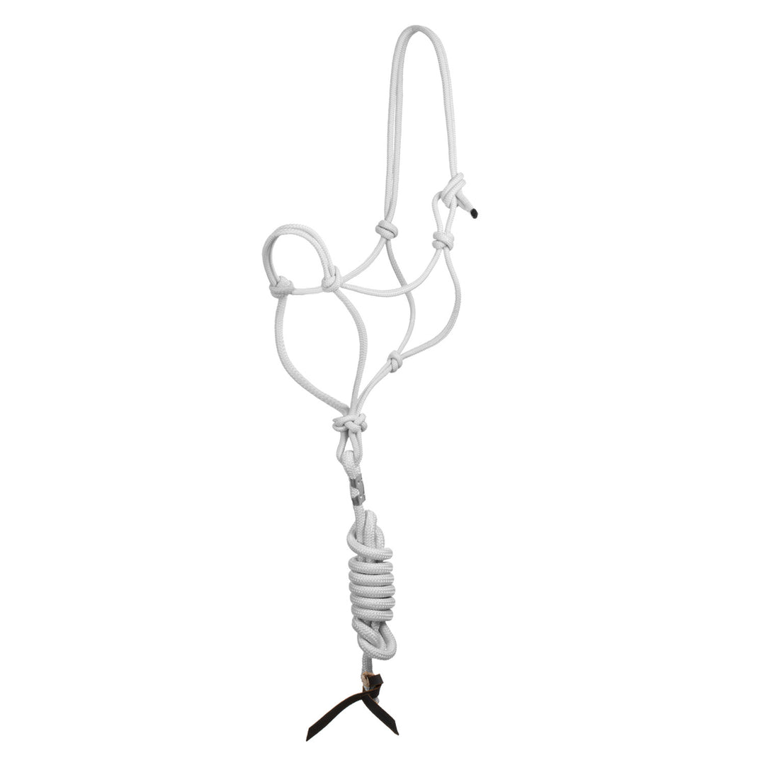 KNOT HALTER WITH LEAD WHITE