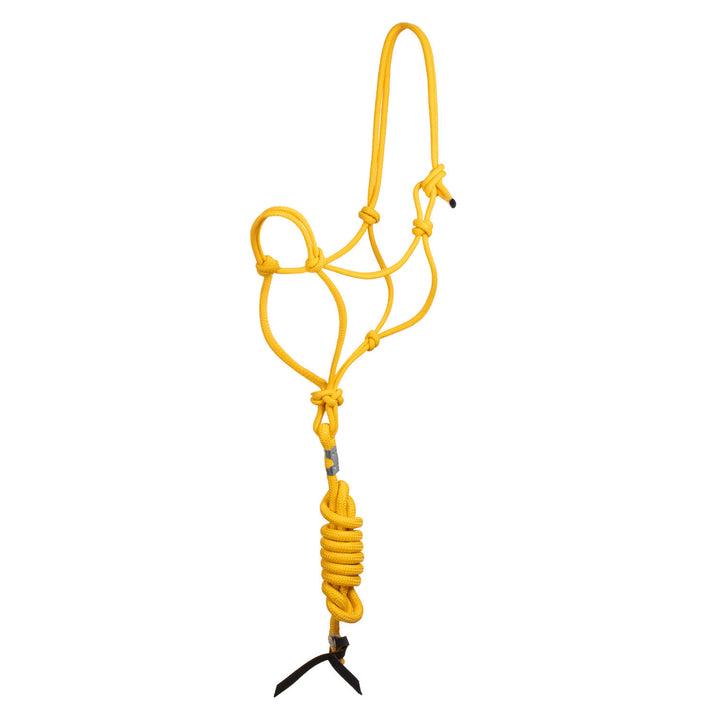 KNOT HALTER WITH LEAD YELLOW