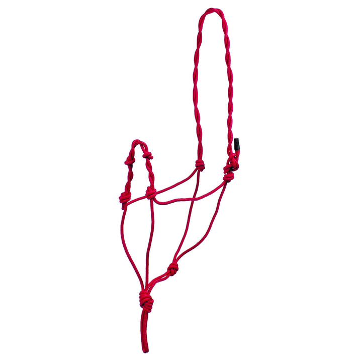 BRAIDED KNOT HALTER RED