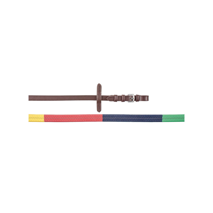 MULTICOLOR RUBBER REINS BROWN