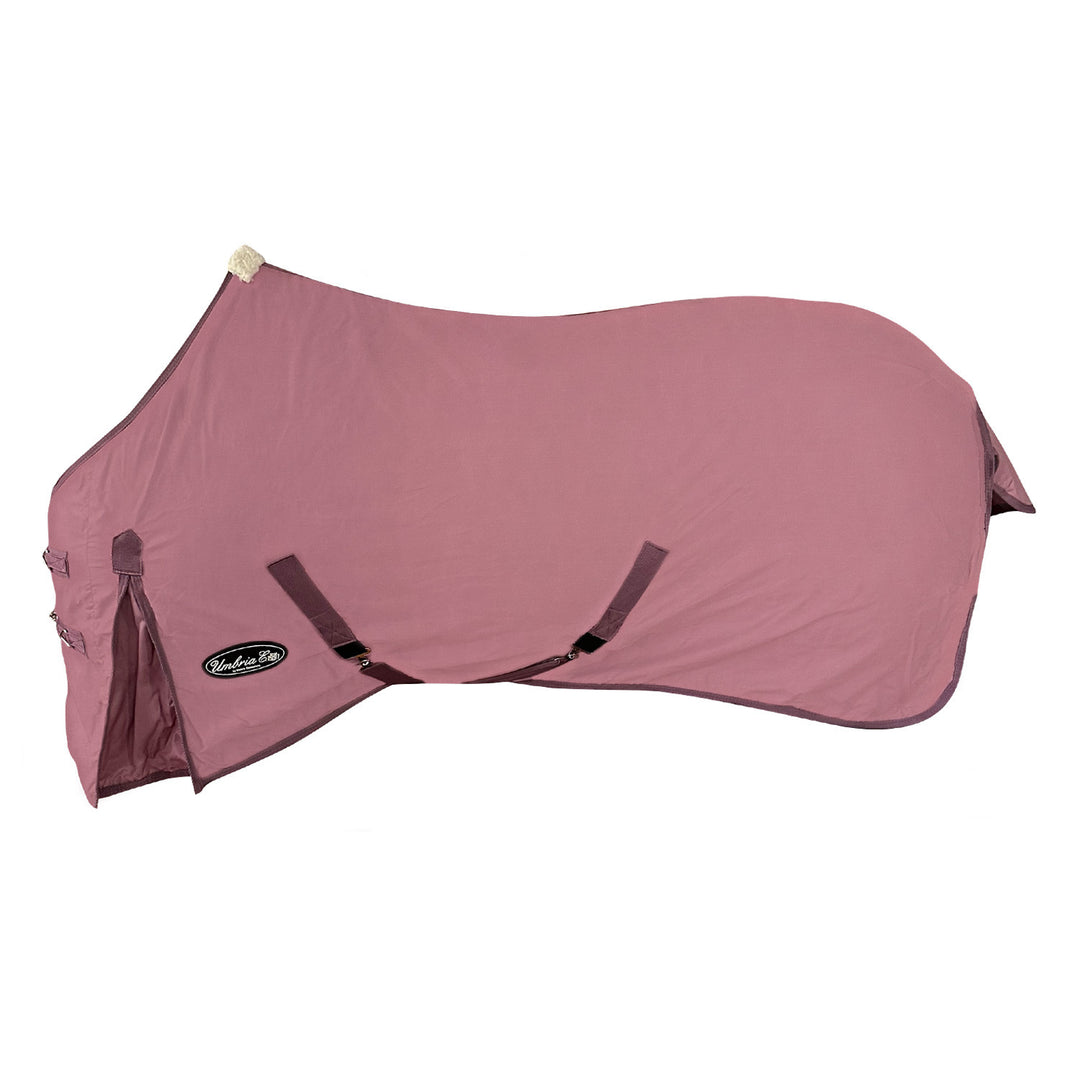 Rug with tail cover and crossed straps FUCSIA