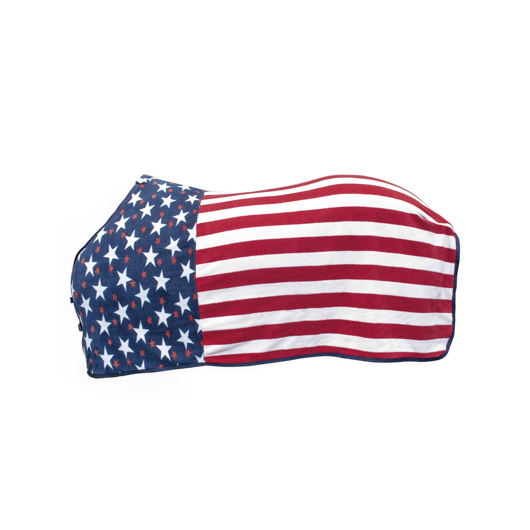 CHICAGO WESTERN RUG ANTI-PILLING FLEECE US FLAG