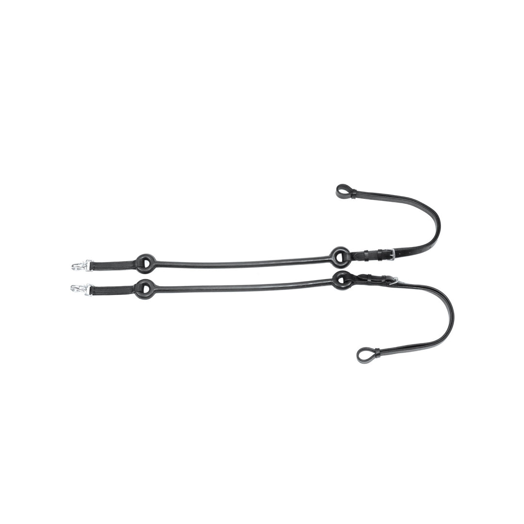 LEATHER ELASTIC REINS BLACK