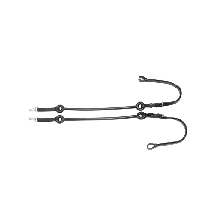 LEATHER ELASTIC REINS BLACK