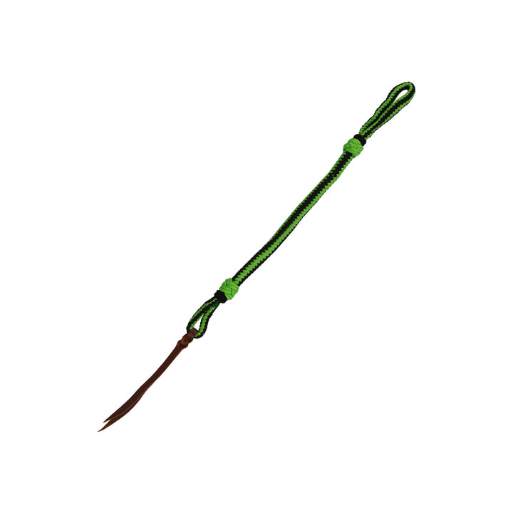 WHIP CANE IN BRAIDED NYLON WITH GLITTER EFFEC LIME/BLACK