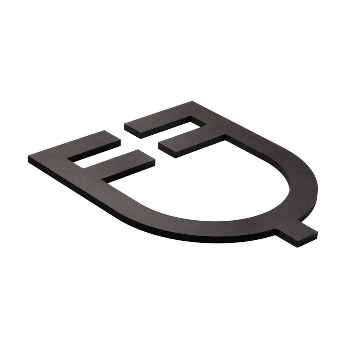 EQUESTRO LOGO PRESPACIATED FOR WALL BLACK