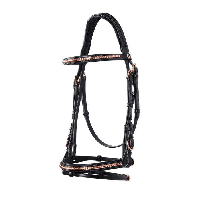 English clincher leather bridle colour rose g BLACK
