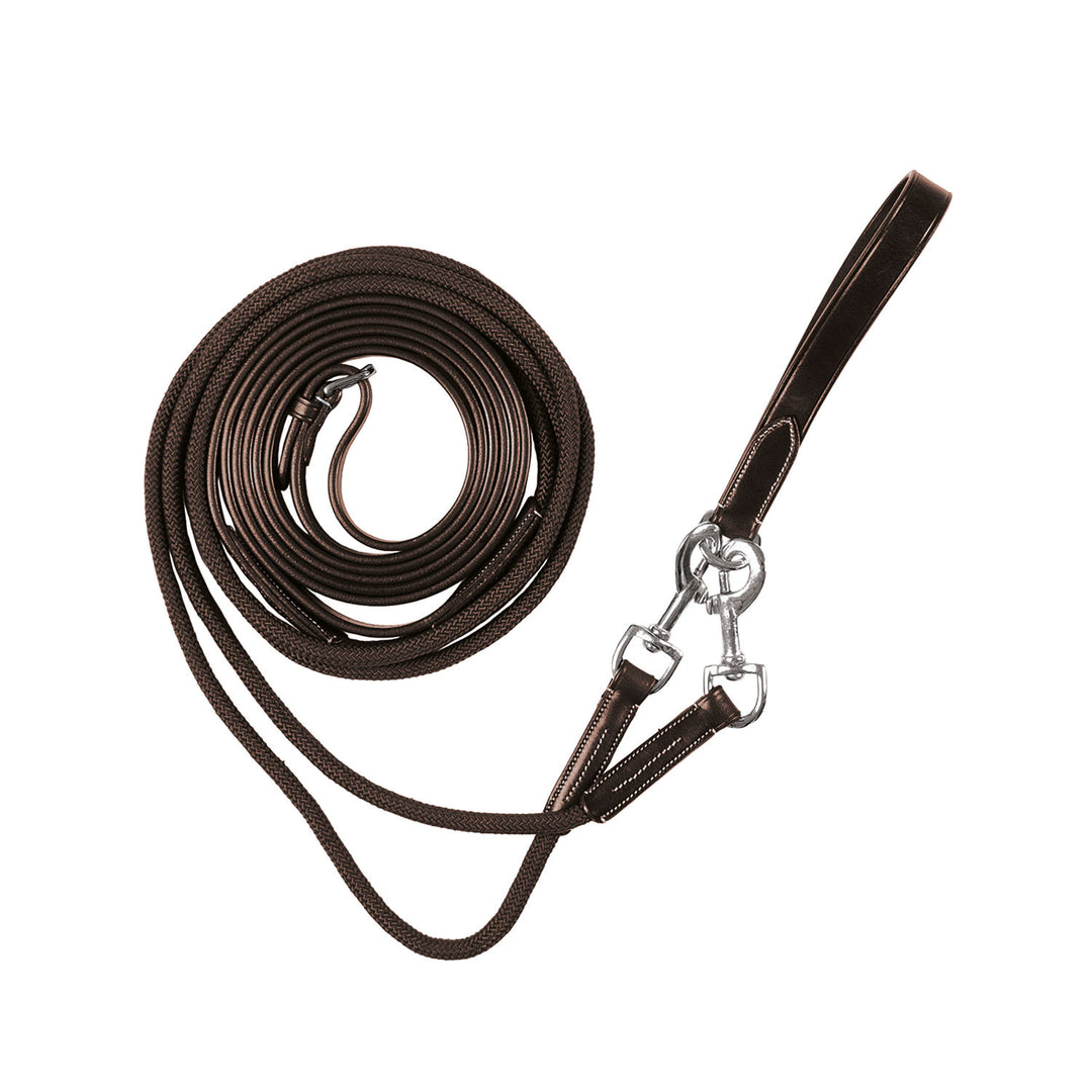 Nylon draw reins DARK BROWN