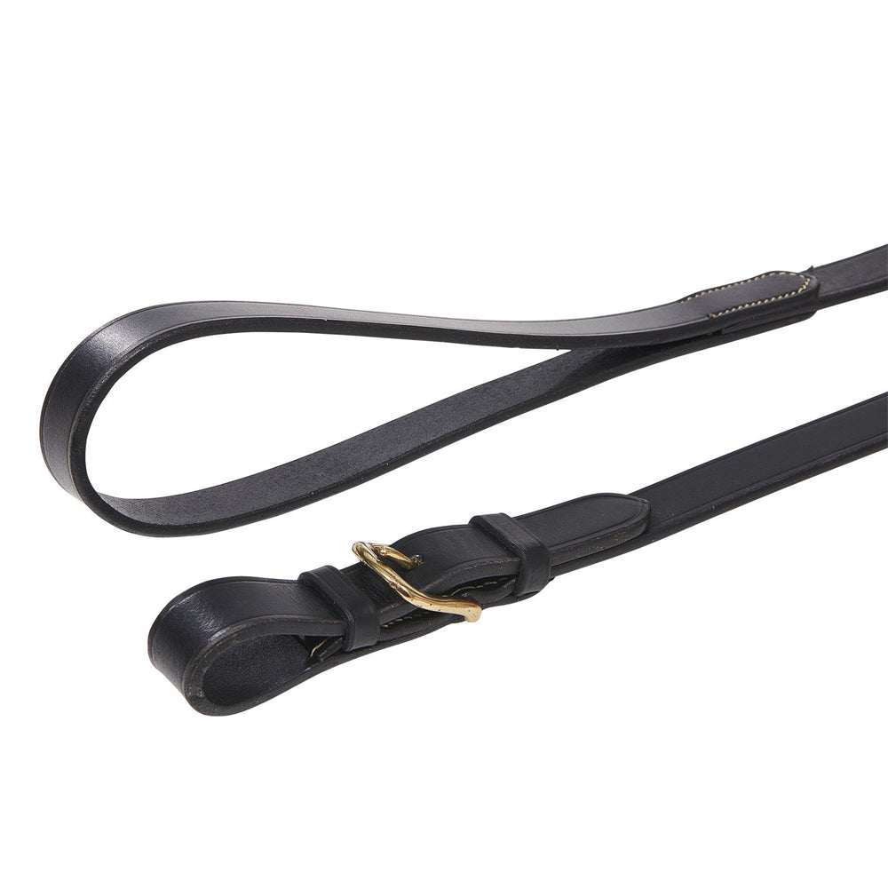 Lead rope with resistant brass chain BLACK