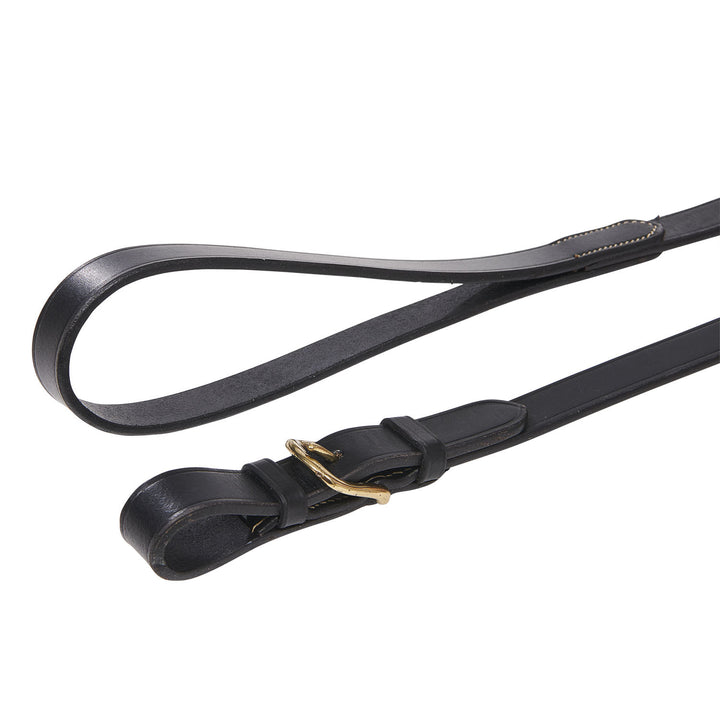 Lead rope with resistant brass chain BLACK
