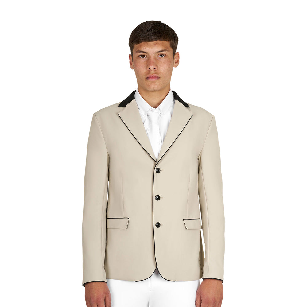 Men's competition jacket with three buttons OXFORD TAN (15-1306)