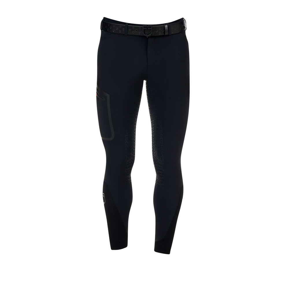 Equestro Ridertechnology men's slim fit full  BLACK
