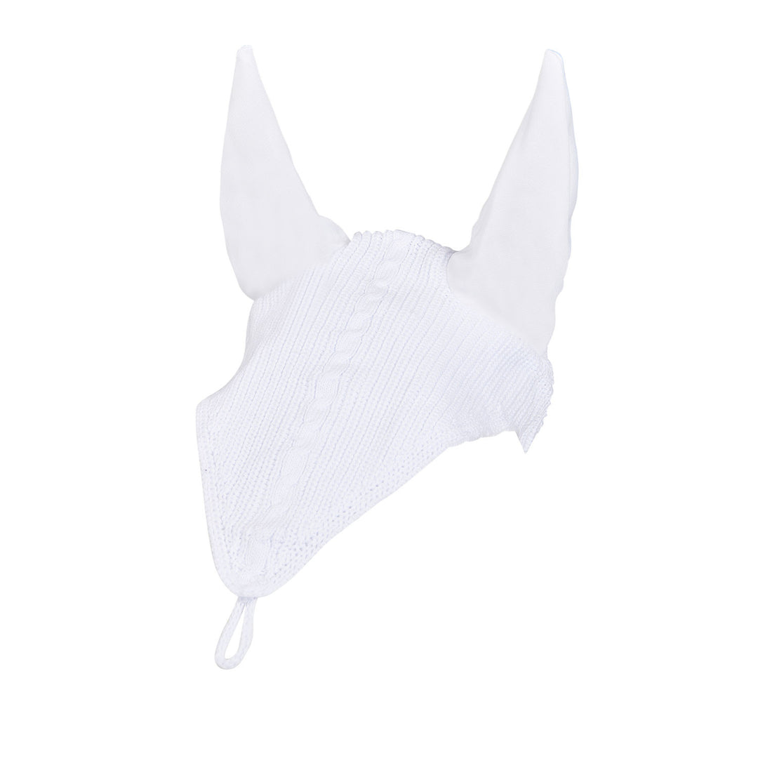 Meshing fly veil with drawstring at the noseb WHITE