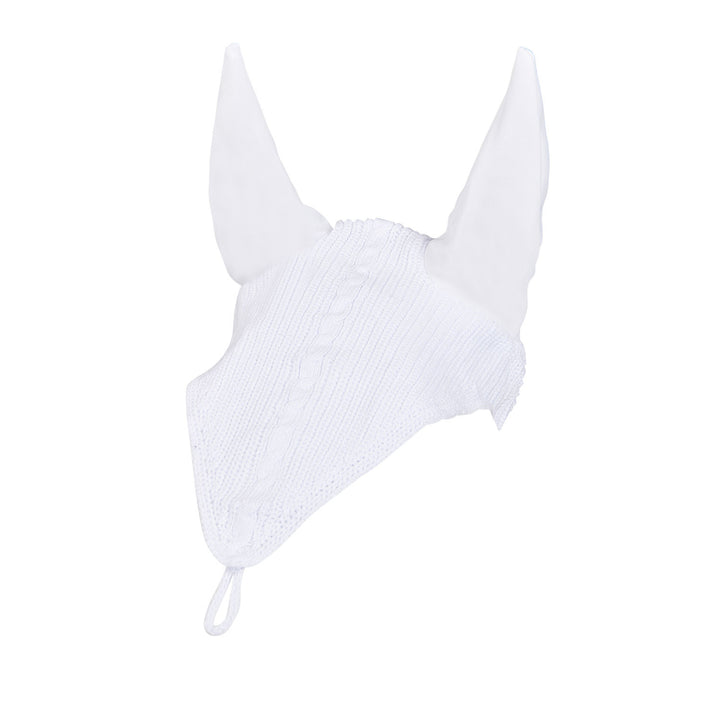Meshing fly veil with drawstring at the noseb WHITE
