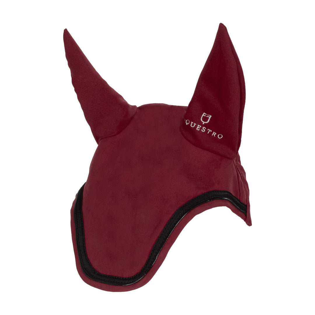 Fly veil in stretch technical fabric with log BURGUNDY